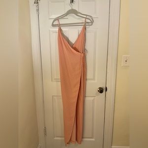 Beautiful peach maxi dress